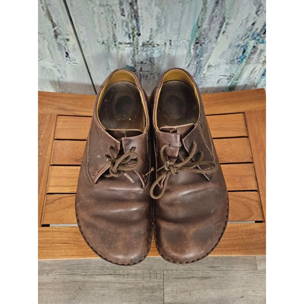 Birkenstock Dundee Shoes 46 M13 Brown Leather Lace Up Derby Gorpcore Comfort